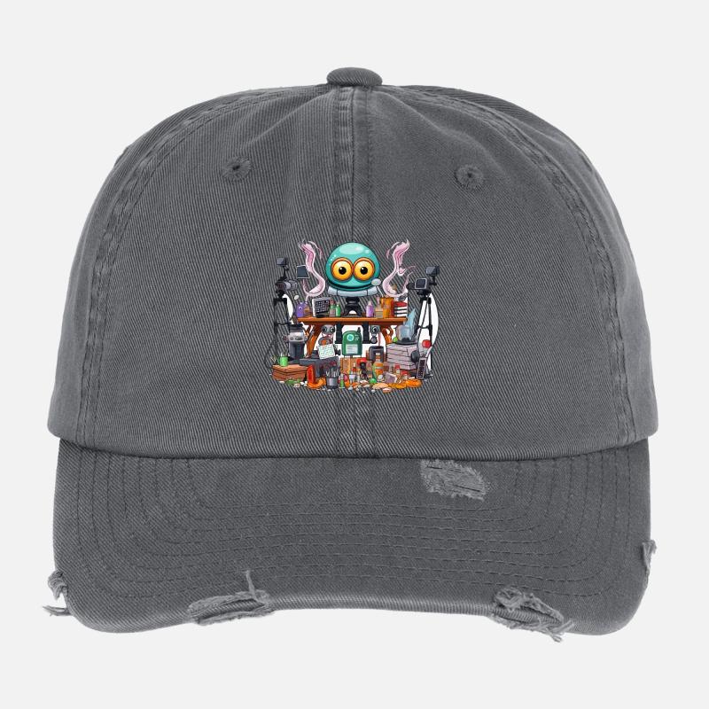Kreativer Gadget-Workshop Alien Flexfit Vintage Destroyed Cap
