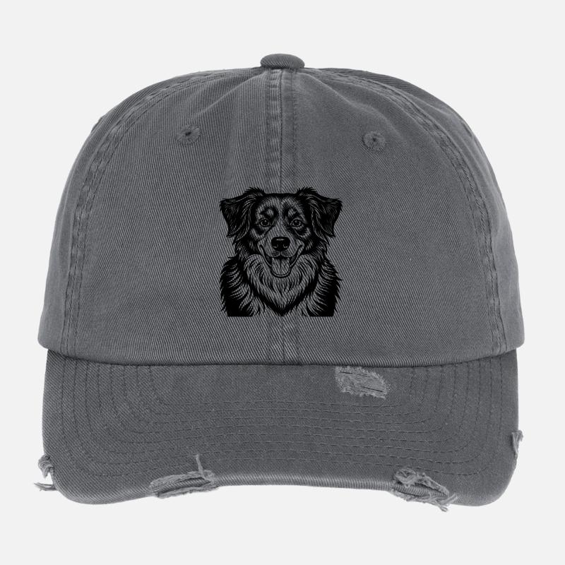 Australian Shepherd Flexfit Vintage Destroyed Cap