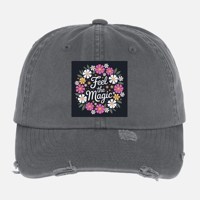 Sentez la couronne de fleurs magiques Casquette vintage effet usé Flexfit