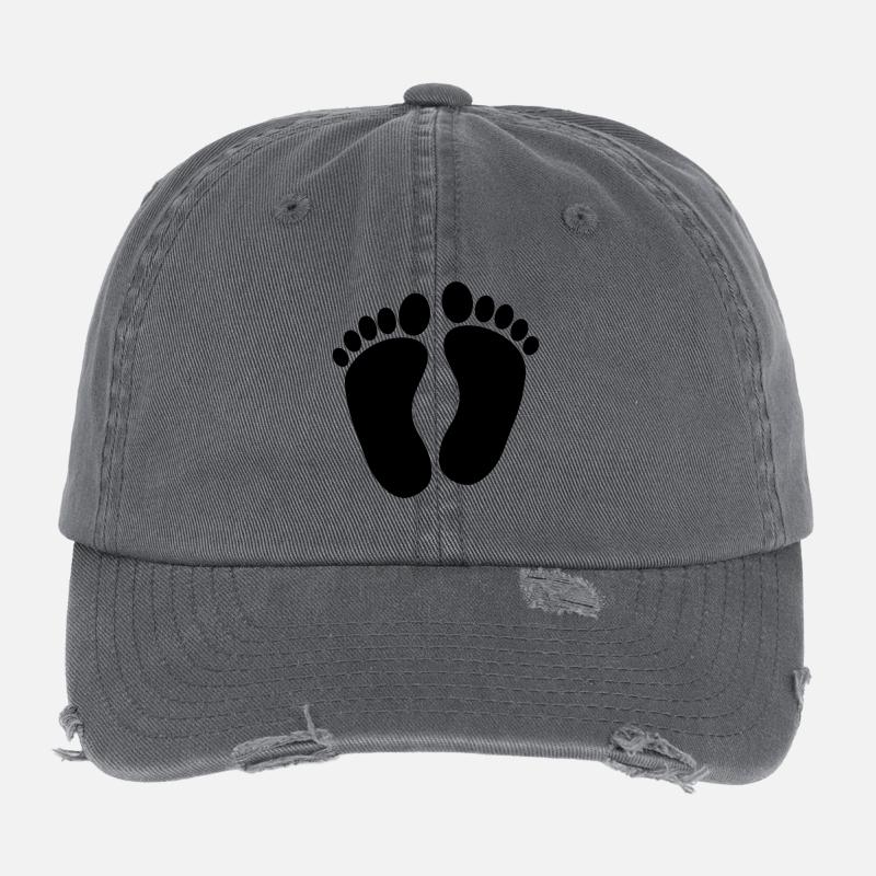 Pieds de bébé Casquette vintage effet usé Flexfit