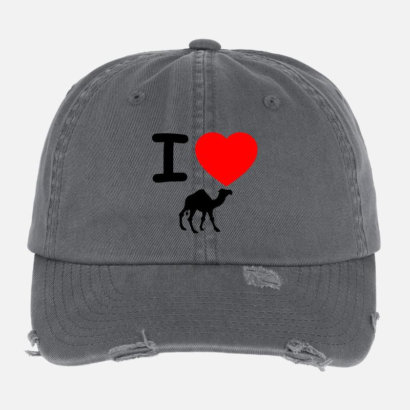 Dromadaire Casquette vintage effet usé Flexfit