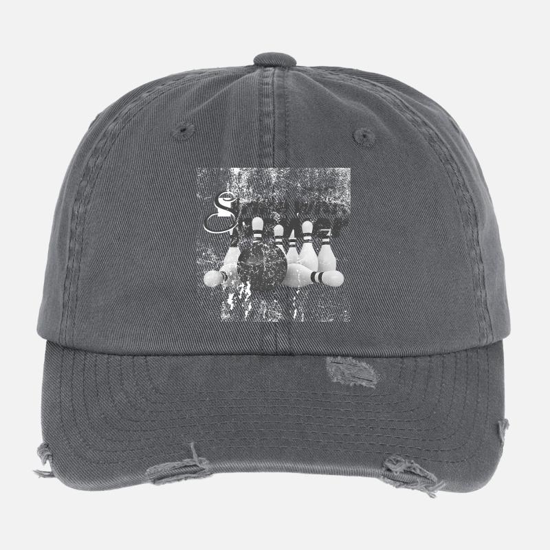 Power Strike, Bowling Grunge Casquette vintage effet usé Flexfit