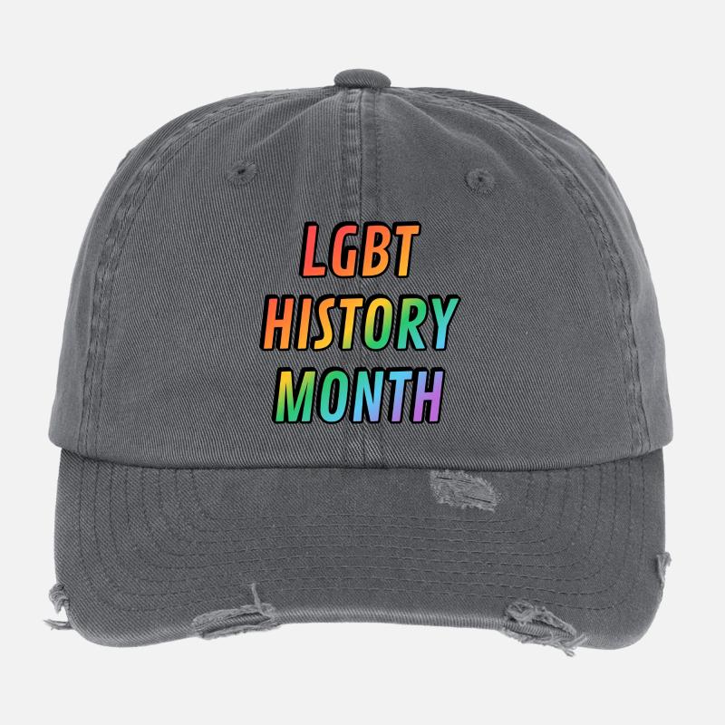 Mois de l’histoire LGBT Casquette vintage effet usé Flexfit