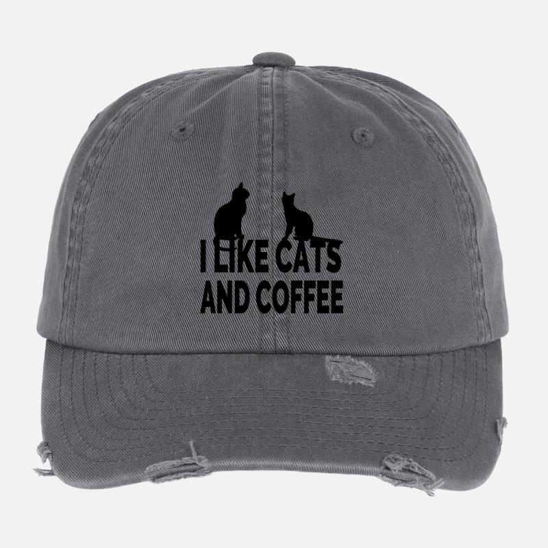 félin Casquette vintage effet usé Flexfit