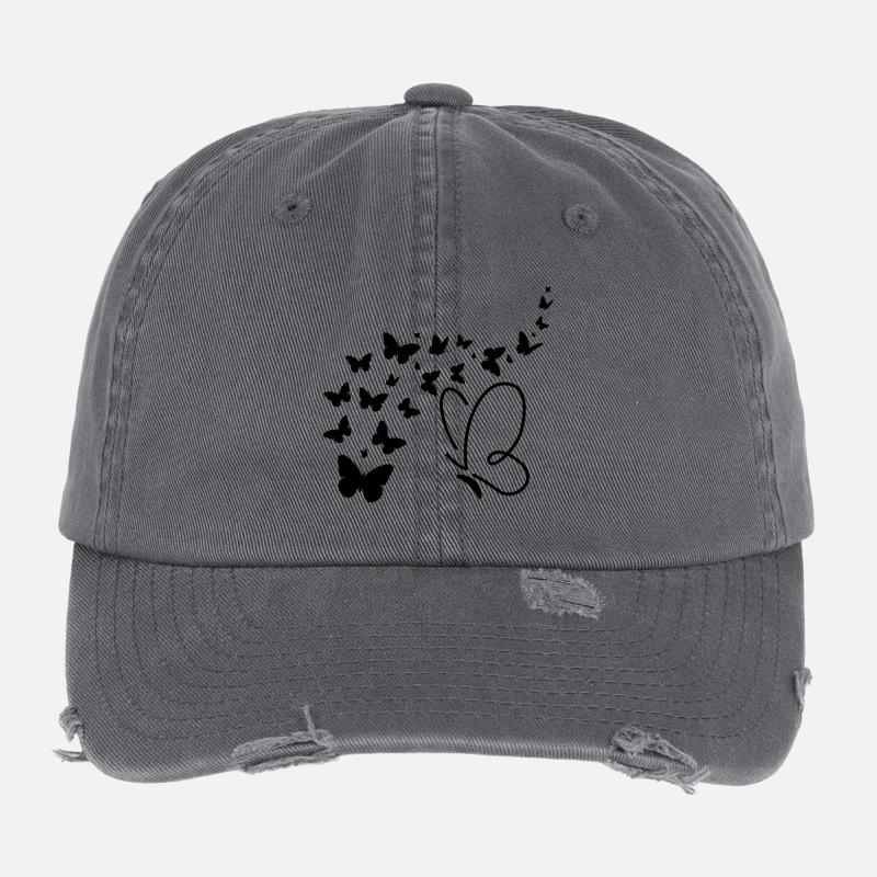 Butterfly soaring Flexfit Vintage Destroyed Cap