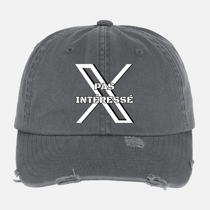 Le refus. Casquette vintage effet usé Flexfit