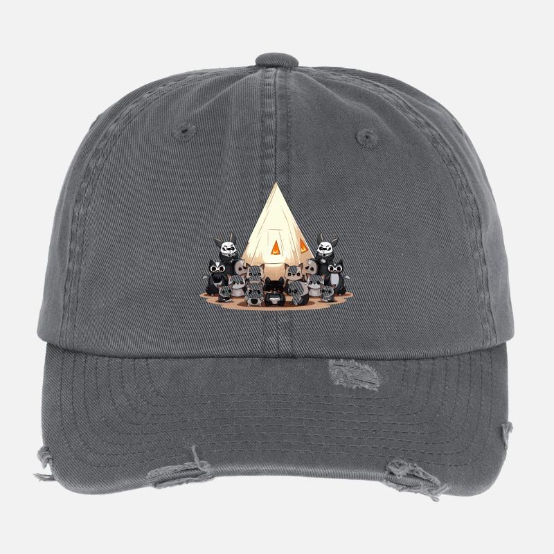 PandaPyramide Parade Flexfit Vintage Destroyed Cap