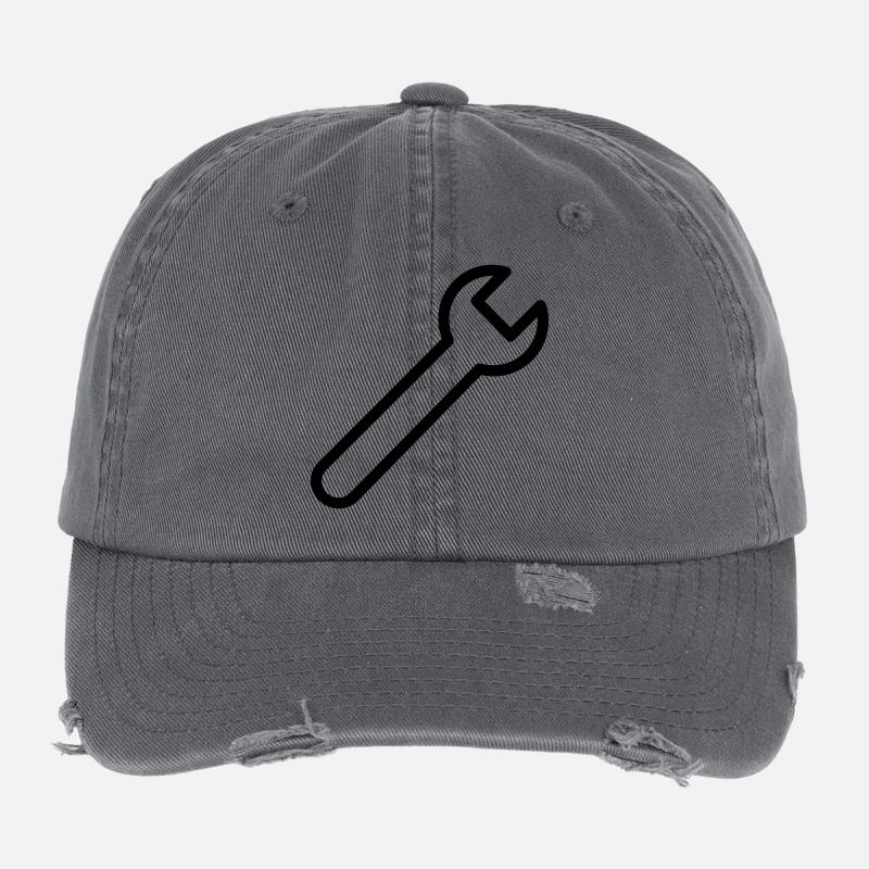 DIY Key Flexfit Vintage Destroyed Cap