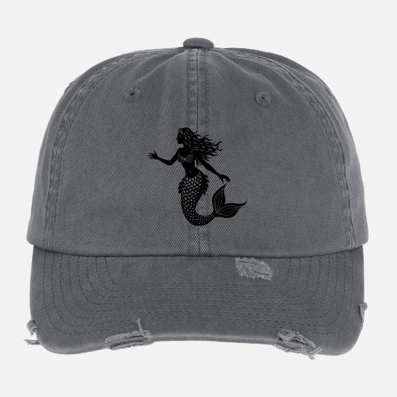 Mermaid Flexfit Vintage Destroyed Cap