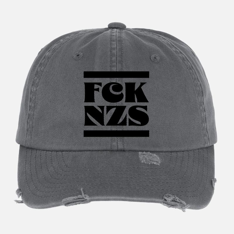 Fck Nzs Flexfit Vintage Destroyed Cap