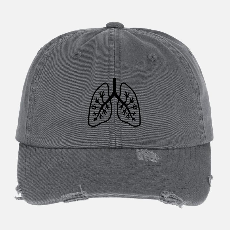Lungs Flexfit Vintage Destroyed Cap