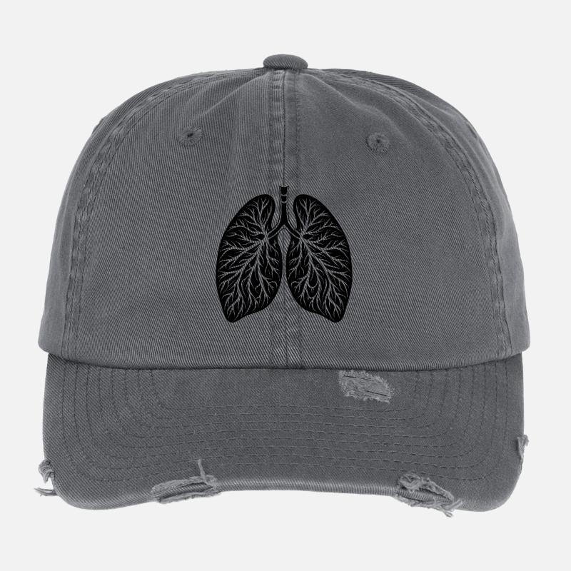 Lungs Flexfit Vintage Destroyed Cap