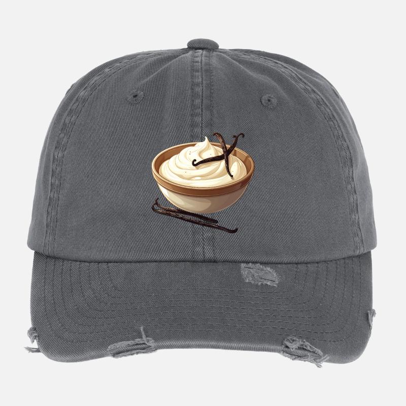 Vanilla yoghurt Flexfit Vintage Destroyed Cap