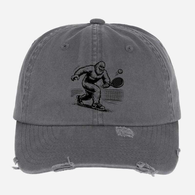 Athlètes de Padel Bigfoot Sasquatch Casquette vintage effet usé Flexfit