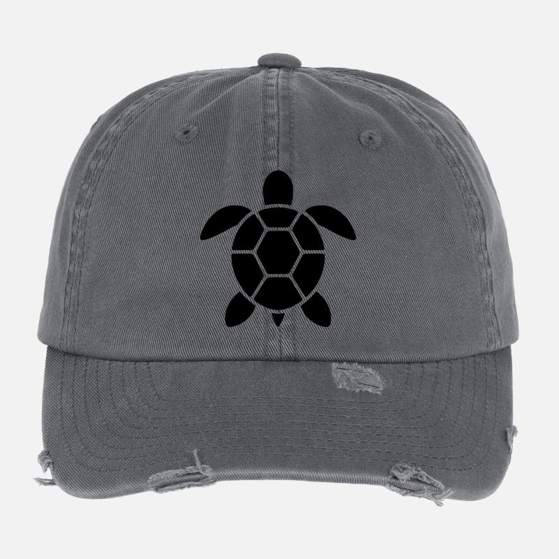 Schildkröte Flexfit Vintage Destroyed Cap