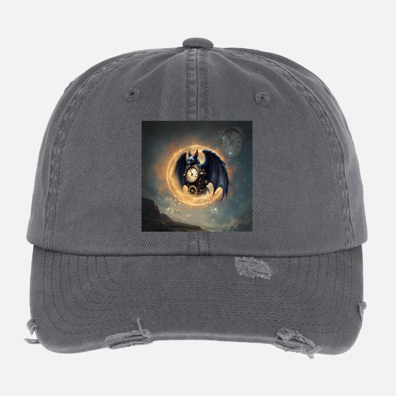 Steampunk Geflügelte Wache Flexfit Vintage Destroyed Cap