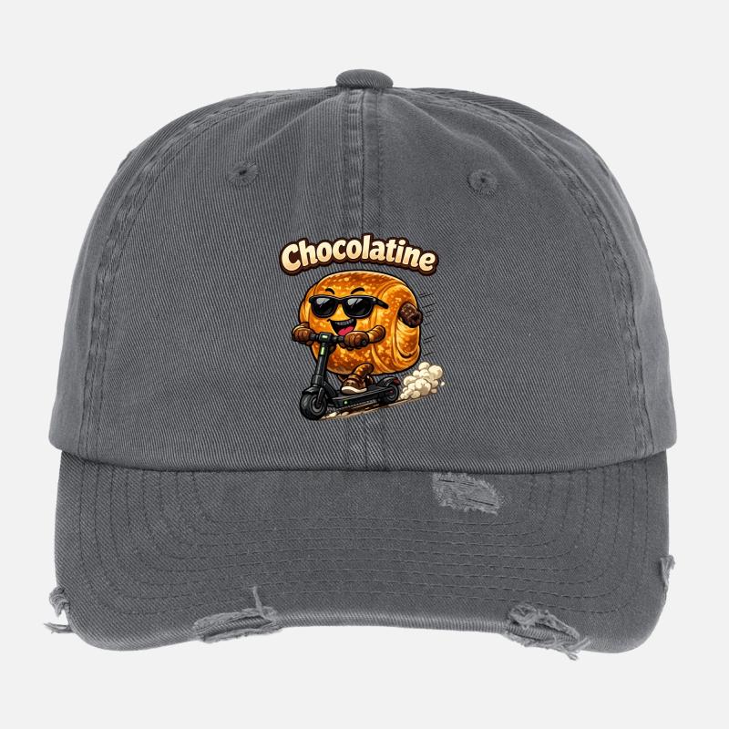 Chocolatine-Roller Flexfit Vintage Destroyed Cap