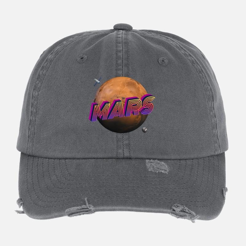 Mars - Outer Space Series Flexfit Vintage Destroyed Cap