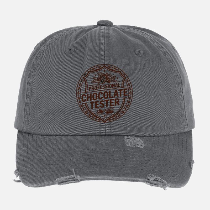 Chocolate Bar Chocolate Bar Baking Flexfit Vintage Destroyed Cap