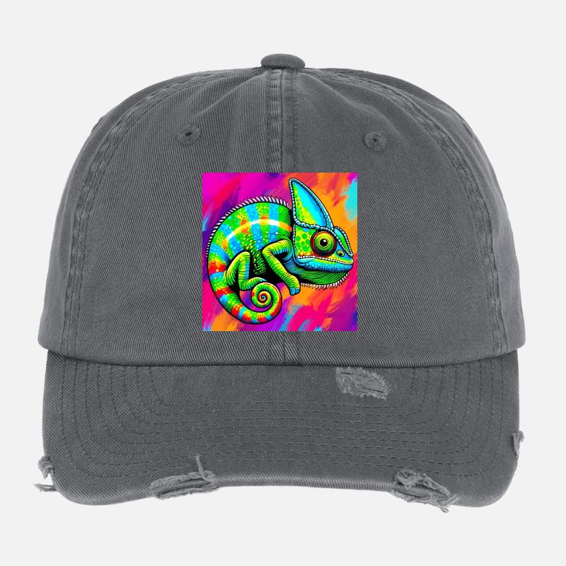 Chamäleon Flexfit Vintage Destroyed Cap