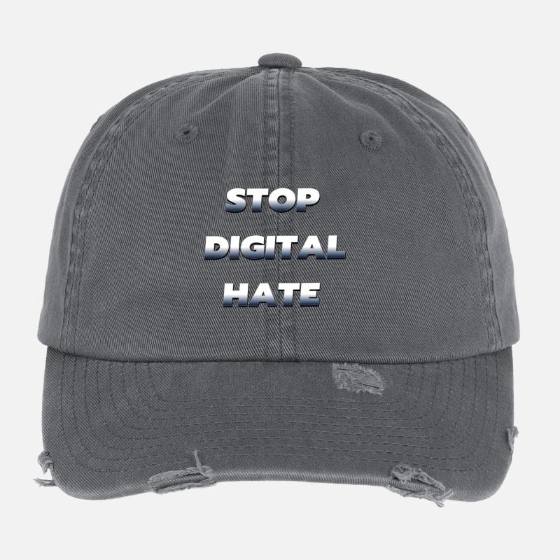 Stop Digital Hate – contre la violence numérique Casquette vintage effet usé Flexfit
