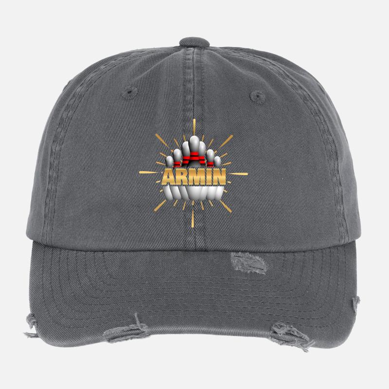 Armin als Kegelchampion Flexfit Vintage Destroyed Cap