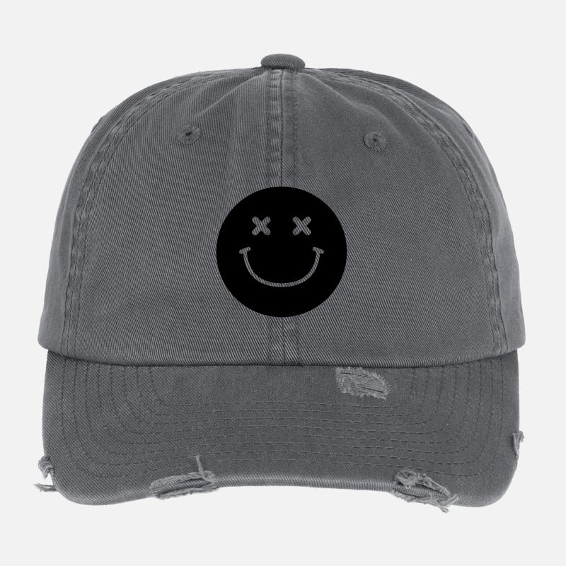 Smiley-Gesicht Flexfit Vintage Destroyed Cap