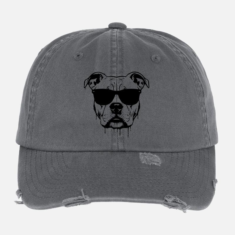 Graffiti des lunettes Pitbull Casquette vintage effet usé Flexfit