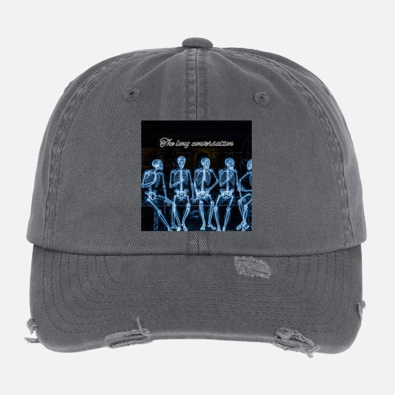 Long Talks : Rangée des Squelettes Casquette vintage effet usé Flexfit