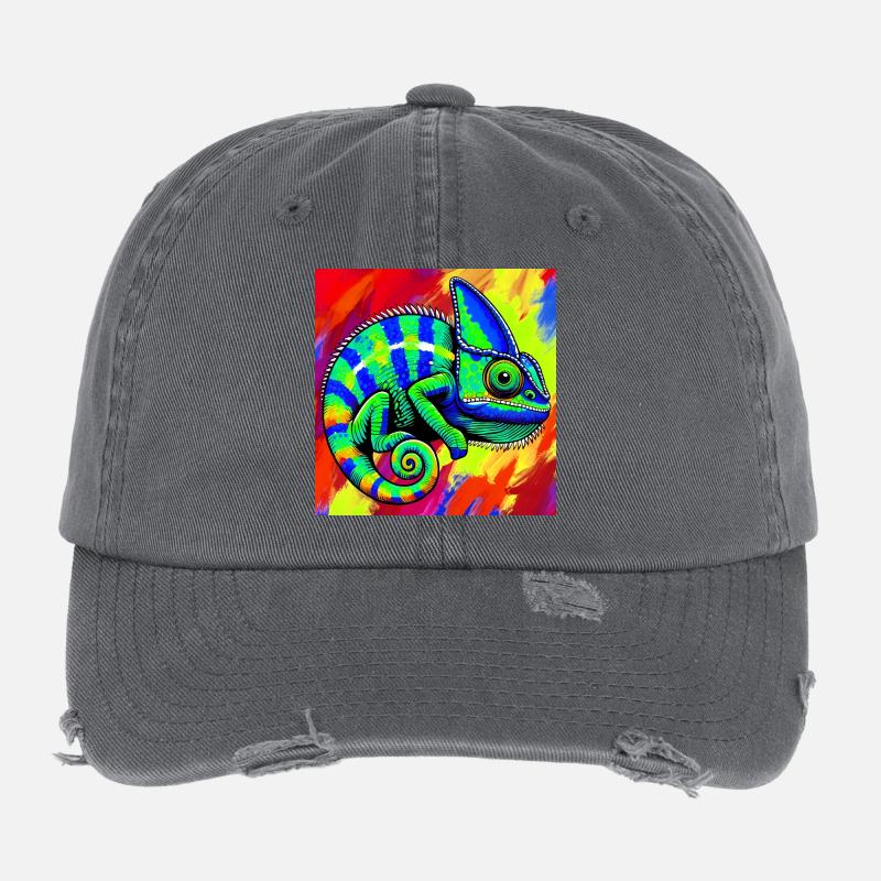 caméléon Casquette vintage effet usé Flexfit