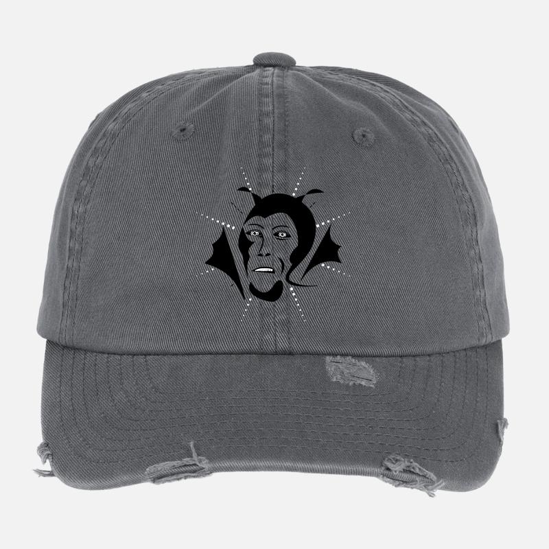 Devil Flexfit Vintage Destroyed Cap