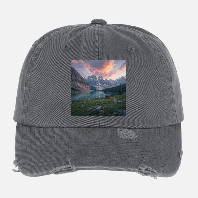 Alpenrefugium am Bergsee Flexfit Vintage Destroyed Cap