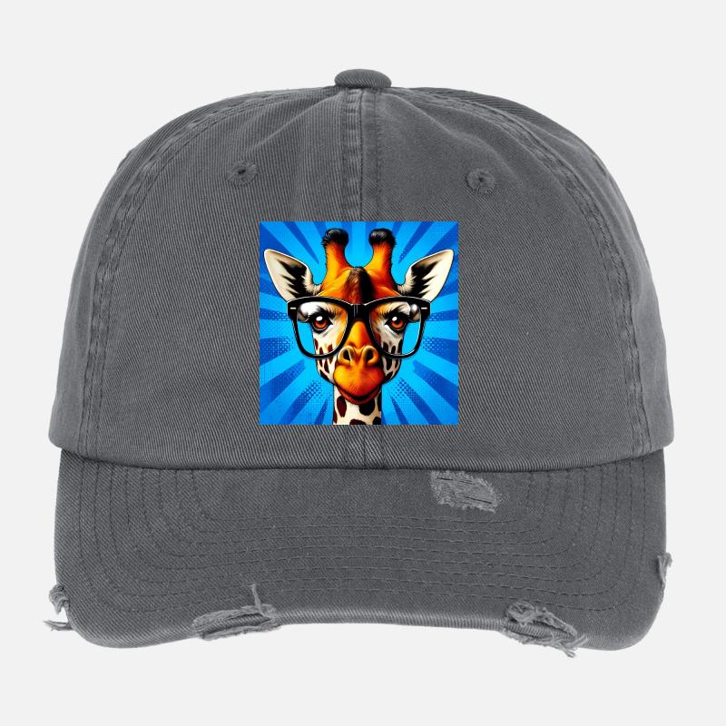 giraffe Flexfit Vintage Destroyed Cap