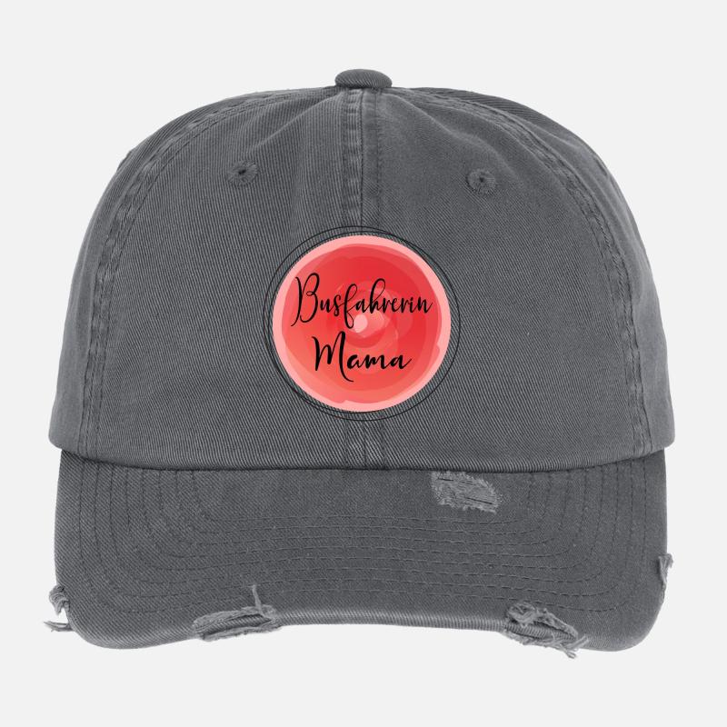 Maman chauffeuse de bus Casquette vintage effet usé Flexfit