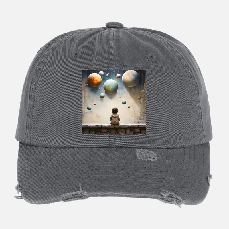 Planetengärten der Kindheit Flexfit Vintage Destroyed Cap