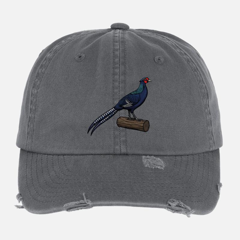 Purple Pheasant Majestic Wilderness Flexfit Vintage Destroyed Cap