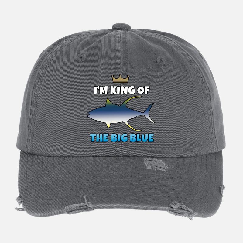 Roi du Grand Bleu Casquette vintage effet usé Flexfit