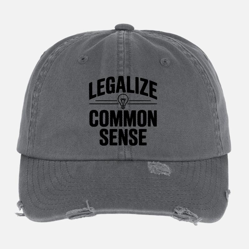 Legalize Common Sense Flexfit Vintage Destroyed Cap