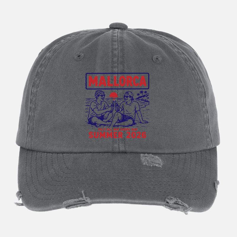 Mallorca Summer 2026 Flexfit Vintage Destroyed Cap