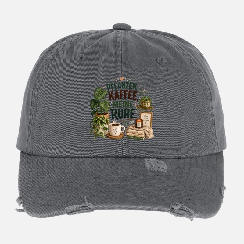 Plants - Coffee - Tranquility Flexfit Vintage Destroyed Cap
