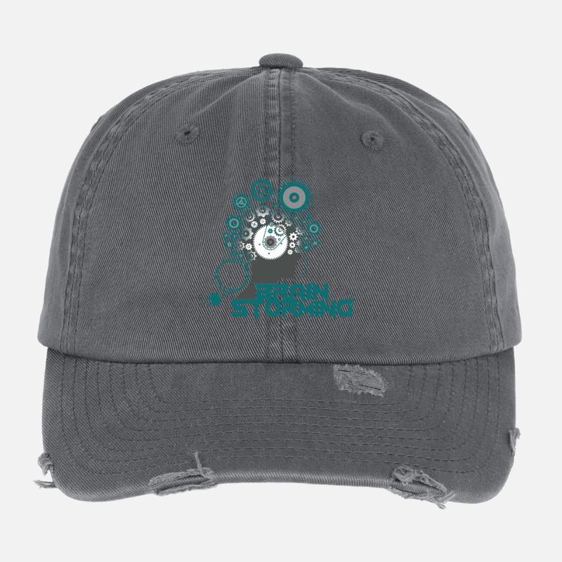 Brainstorming Head – Office & Office Ideas Flexfit Vintage Destroyed Cap
