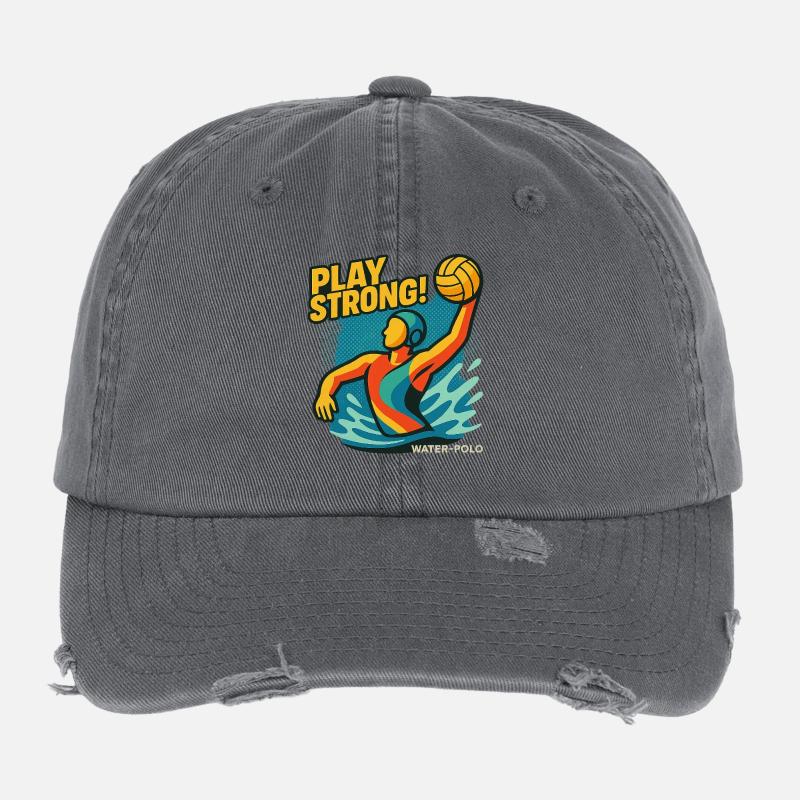 Polo Aquatique Puissance Casquette vintage effet usé Flexfit