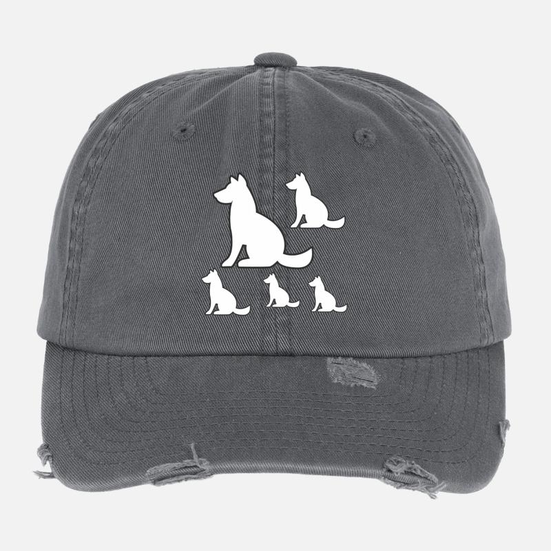 canine Casquette vintage effet usé Flexfit