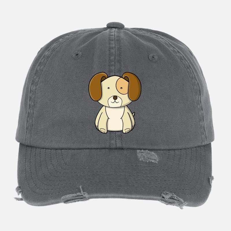 süßer Welpe Flexfit Vintage Destroyed Cap