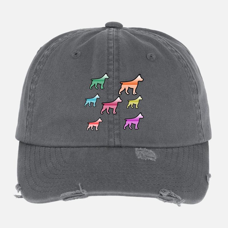 canine Casquette vintage effet usé Flexfit