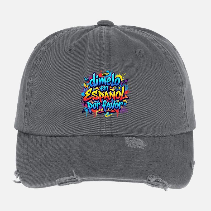 Espagnol Professeur d’espagnol Langue Casquette vintage effet usé Flexfit