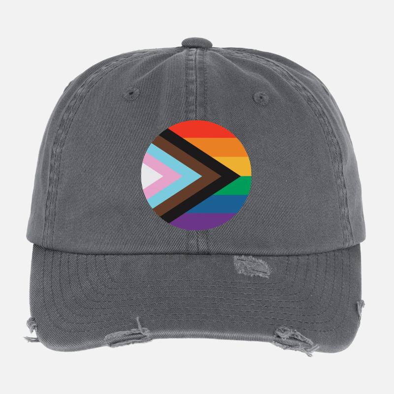 inklusive Pride-Flagge Flexfit Vintage Destroyed Cap