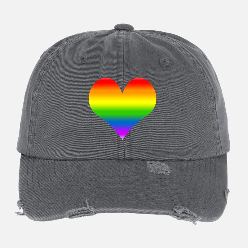 coeur arc Casquette vintage effet usé Flexfit
