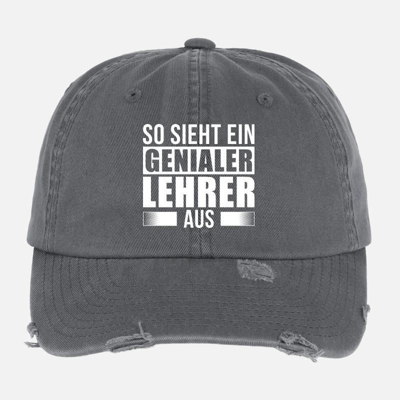 Genialer Lehrer Flexfit Vintage Destroyed Cap
