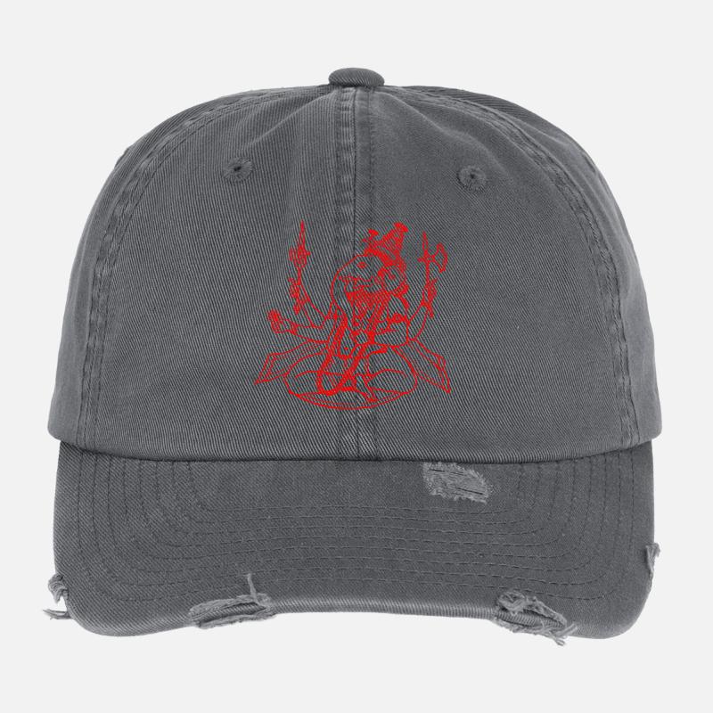 dieu hindou Ganesha Casquette vintage effet usé Flexfit